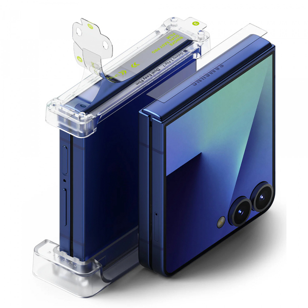 Folie de protectie Balama Ringke pentru Samsung Galaxy Z Flip7 F766, Plastic, Set 2 bucati