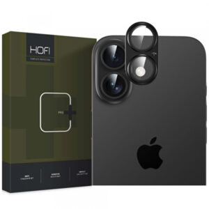 Folie de protectie Camera Spate HOFI FullCam pentru Apple iPhone 16 Plus / 16, Sticla Securizata, Neagra