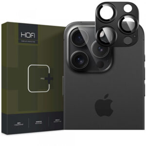 Folie de protectie Camera Spate HOFI Fullcam pentru Apple iPhone 16 Pro Max / 16 Pro, Sticla Securizata, Neagra
