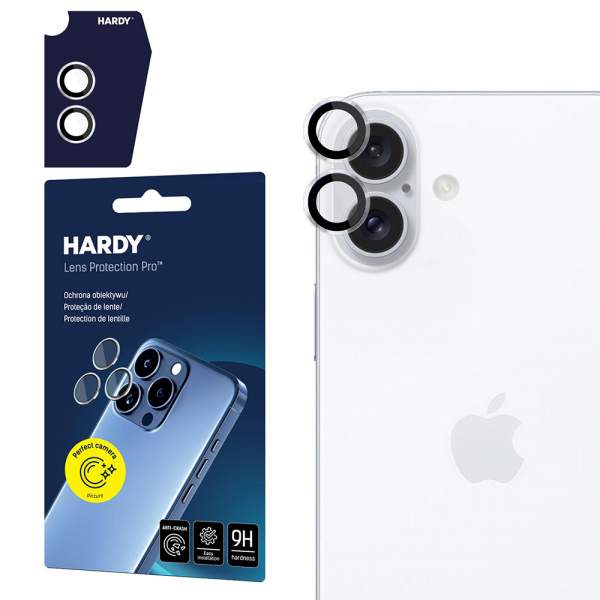 Folie de protectie Camera Spate 3MK Hardy Protection Pro pentru Apple iPhone 17, Sticla Securizata, Transparenta