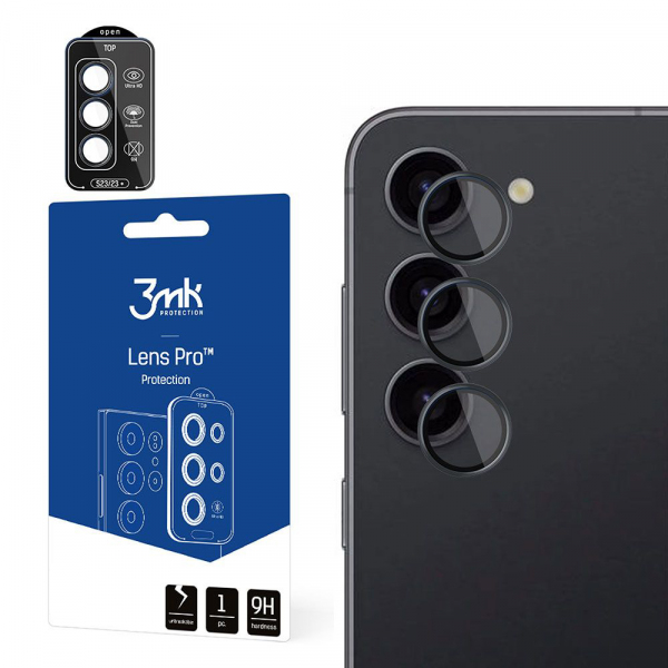 Folie de protectie Camera Spate 3MK Protection Pro pentru Samsung Galaxy S24 S921, Sticla Securizata, Transparenta