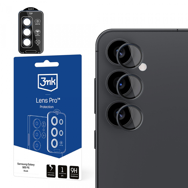 Folie de protectie Camera Spate 3MK Protection Pro pentru Samsung Galaxy S25 S931, Sticla Securizata, Transparenta