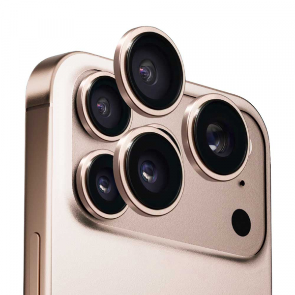Folie de protectie Camera Spate Anank AR pentru Apple iPhone 18 Pro Max / 17 Pro Max / 18 Pro / 17 Pro, Sticla Securizata, Aurie