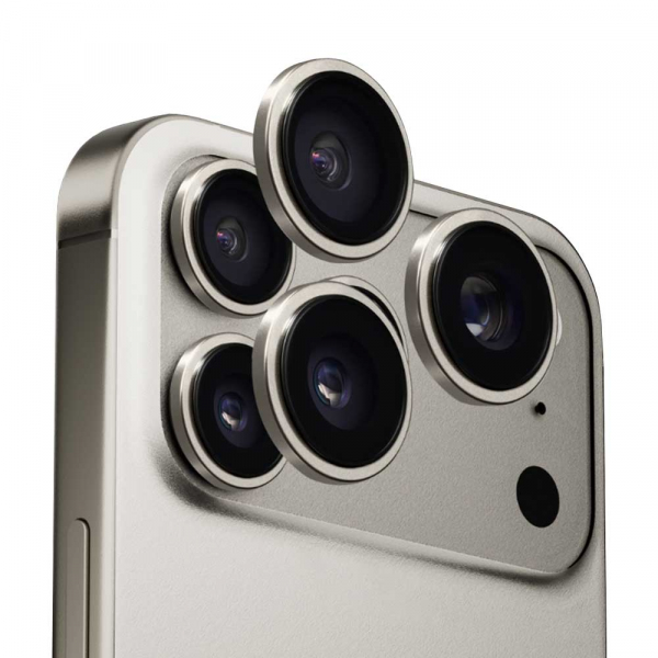Folie de protectie Camera Spate Anank AR pentru Apple iPhone 18 Pro Max / 17 Pro Max / 18 Pro / 17 Pro, Sticla Securizata, Gri