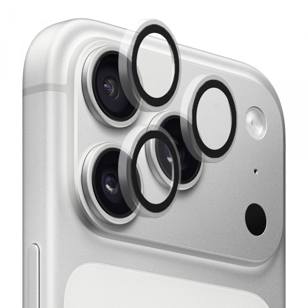 Folie de protectie Camera Spate Blueo Metal Frame pentru Apple iPhone 18 Pro Max / 17 Pro Max / 18 Pro / 17 Pro, Sticla Securizata, Transparenta