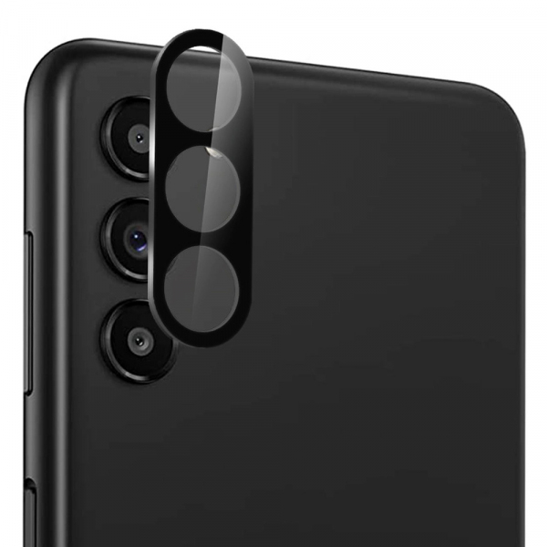 Folie de protectie Camera Spate Lito S+ pentru Samsung Galaxy S24+ S926, Sticla Securizata, Neagra