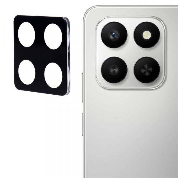 Folie de protectie Camera Spate Techsuit pentru Honor 400 Smart 4G / X7d 4G / 400 Smart 5G, Sticla Securizata, Neagra