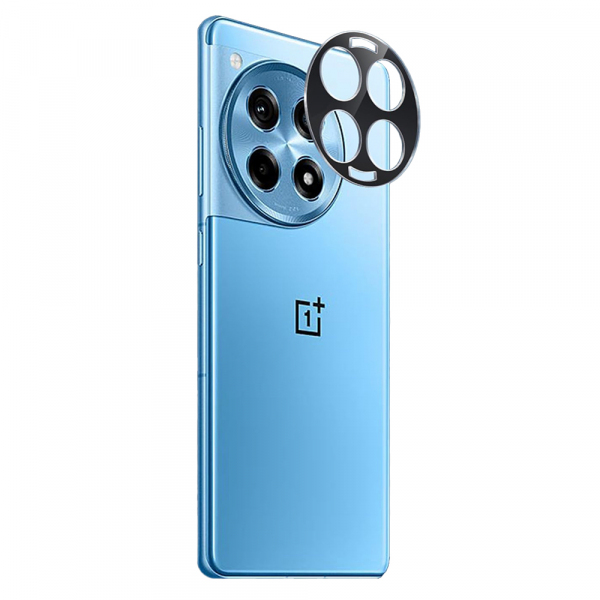 Folie de protectie Camera Spate Techsuit pentru OnePlus 12R, Sticla Securizata, Neagra