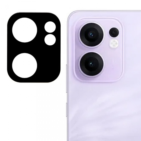 Folie de protectie Camera Spate Techsuit pentru Oppo Reno13 FS 5G / Reno13 F 4G / Reno13 F, Sticla Securizata, Neagra