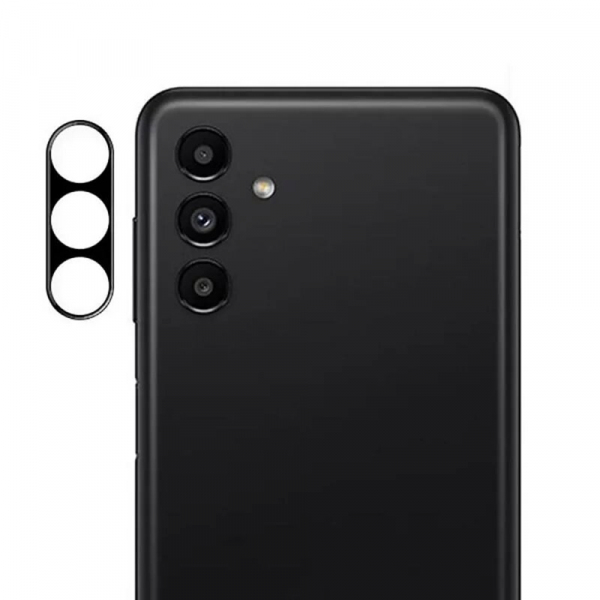 Folie de protectie Camera Spate Techsuit pentru Samsung Galaxy M15 / A14 A145 / A14 5G A146, Sticla Securizata, Neagra