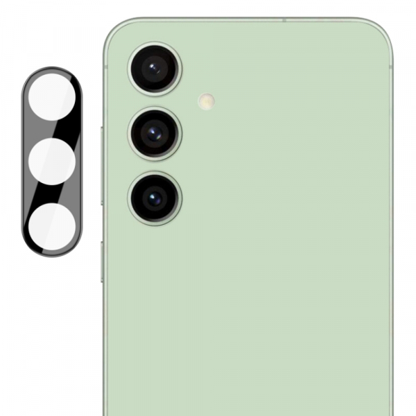 Folie de protectie Camera Spate Techsuit pentru Samsung Galaxy S24 FE S721, Sticla Securizata, Neagra