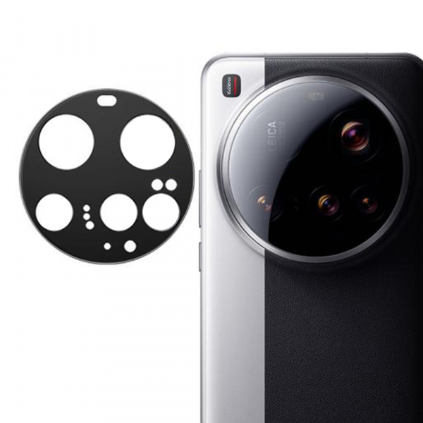 Folie de protectie Camera Spate Techsuit pentru Xiaomi 15 Ultra, Sticla Securizata, Neagra