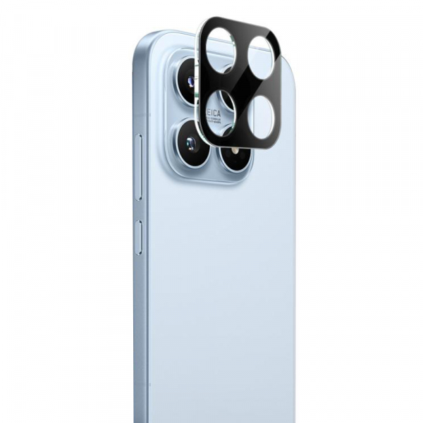 Folie de protectie Camera Spate Techsuit pentru Xiaomi 17, Sticla Securizata, Neagra