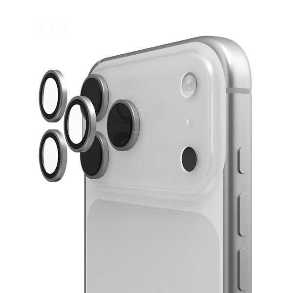 Folie de protectie Camera Spate Urban Armor Gear Shield pentru Apple iPhone 18 Pro Max / 17 Pro Max / 18 Pro / 17 Pro, Sticla Securizata, Gri