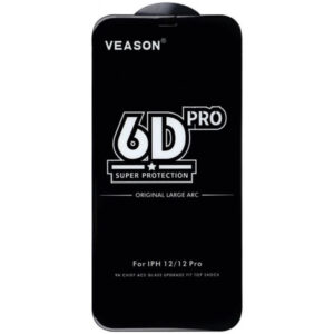 Folie de protectie Ecran Veason PRO pentru Motorola Moto E32s / E22s / E32 / G22, Sticla Securizata, Full Glue, 6D, Neagra