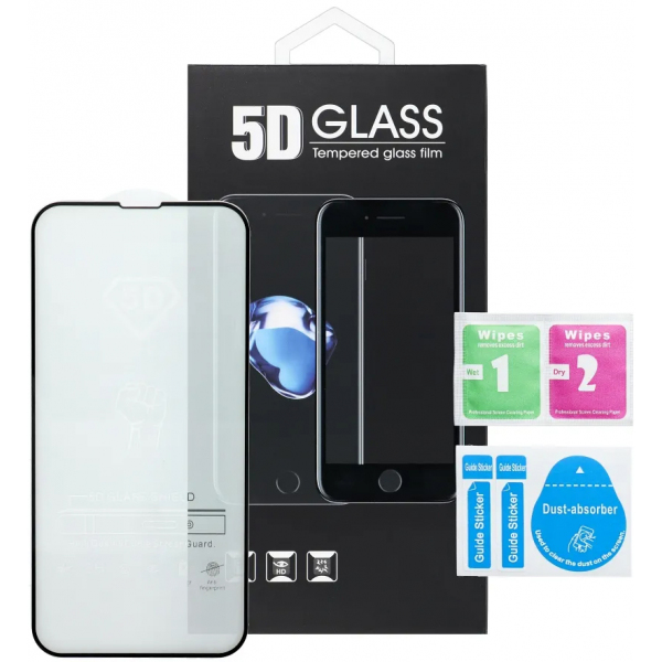 Folie de protectie Ecran OEM pentru Motorola Edge 60 Fusion / Edge 60, Sticla Securizata, Full Glue, 5D, Neagra