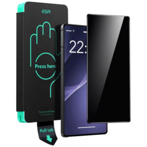 Folie de protectie Ecran Privacy ESR pentru Samsung Galaxy S25 Ultra S938, Sticla Securizata, Full Glue