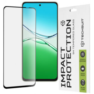 Folie de protectie Ecran Techsuit pentru Oppo A5 Pro 4G / A5 Pro, Sticla Securizata, Full Glue, 111D, Neagra