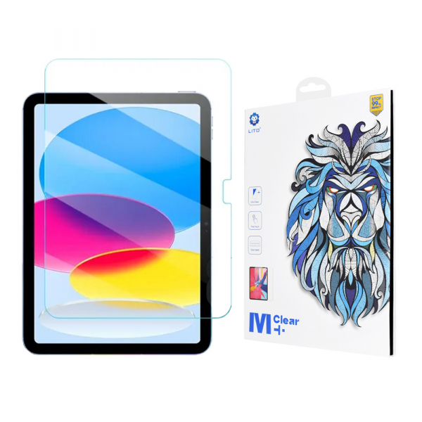 Folie de protectie Ecran Clear Lito Classic pentru Apple iPad (2025) / (2022), Sticla Securizata, Full Glue, 2.5D