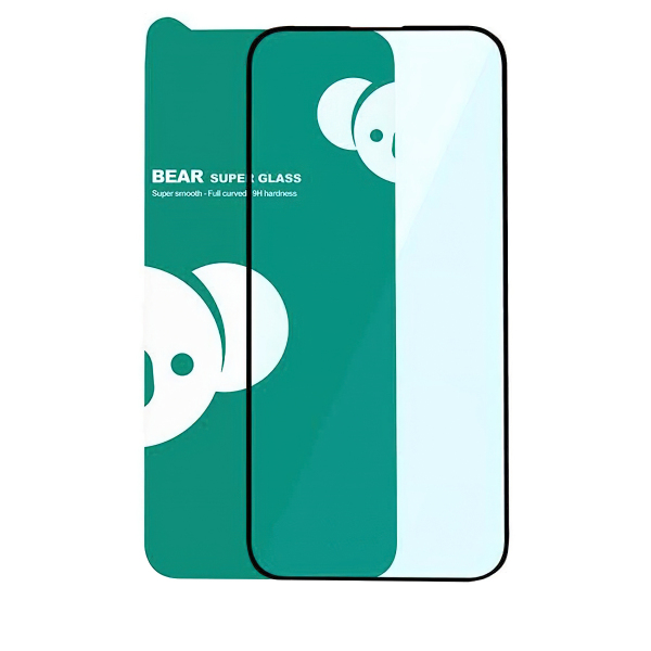 Folie de protectie Ecran Bear Super Hard pentru Apple iPhone 18 Pro Max / 17 Pro Max / 16 Pro Max, Sticla Securizata, Full Glue, 3D, Neagra