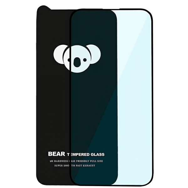 Folie de protectie Ecran Bear HD pentru Apple iPhone 17, Sticla Securizata, Full Glue, Neagra