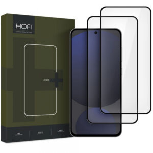Folie de protectie Ecran HOFI Glass PRO+ pentru Samsung Galaxy S24 FE S721, Sticla Securizata, Full Glue, Set 2 bucati, 2.5D, Neagra
