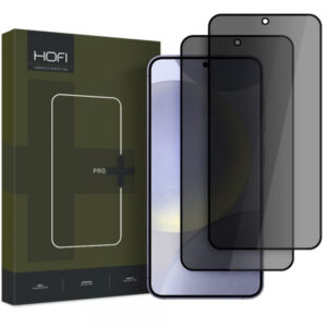 Folie de protectie Ecran Privacy HOFI Glass PRO+ pentru Samsung Galaxy S25 S931, Sticla Securizata, Full Glue, Set 2 bucati