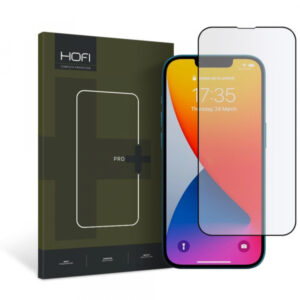Folie de protectie Ecran HOFI PRO+ pentru Apple iPhone 17e / 16e / 14 / 13 Pro, Sticla Securizata, Full Glue, Neagra