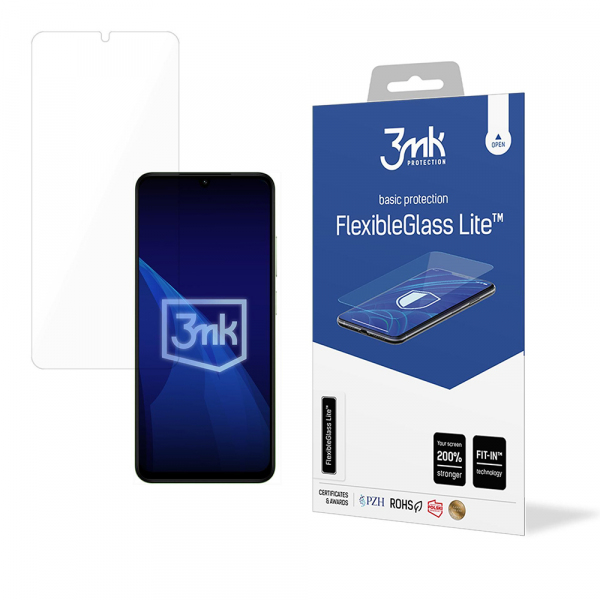Folie de protectie Ecran 3MK FlexibleGlass Lite pentru Xiaomi Redmi A5 4G, Sticla Flexibila, Full Glue