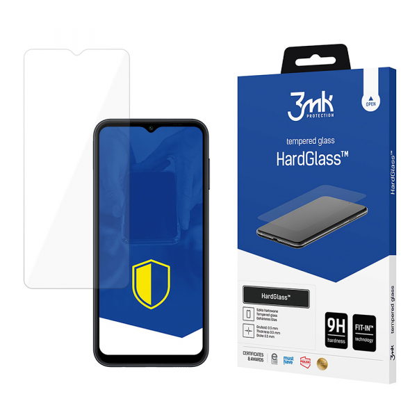 Folie de protectie Ecran 3MK HardGlass pentru Samsung Galaxy A14 A145 / A14 5G A146, Sticla Securizata, Full Glue