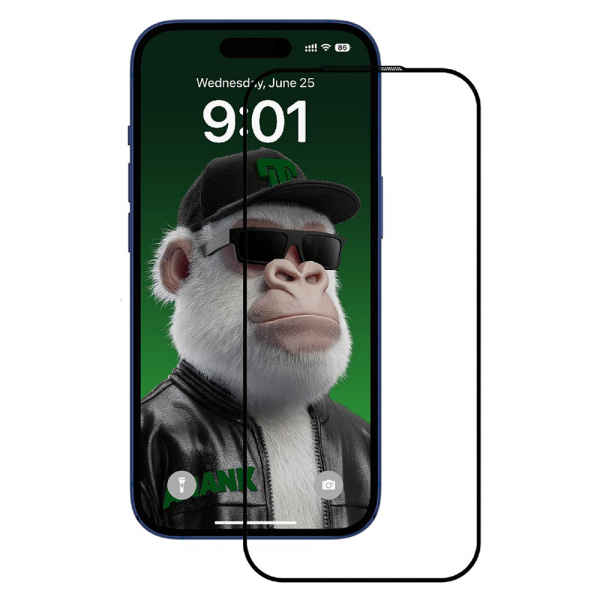 Folie de protectie Ecran Anank 10X Reinforced CG pentru Apple iPhone 18 Pro / 17 Pro, Sticla Securizata, Full Glue, 2.5D, Neagra