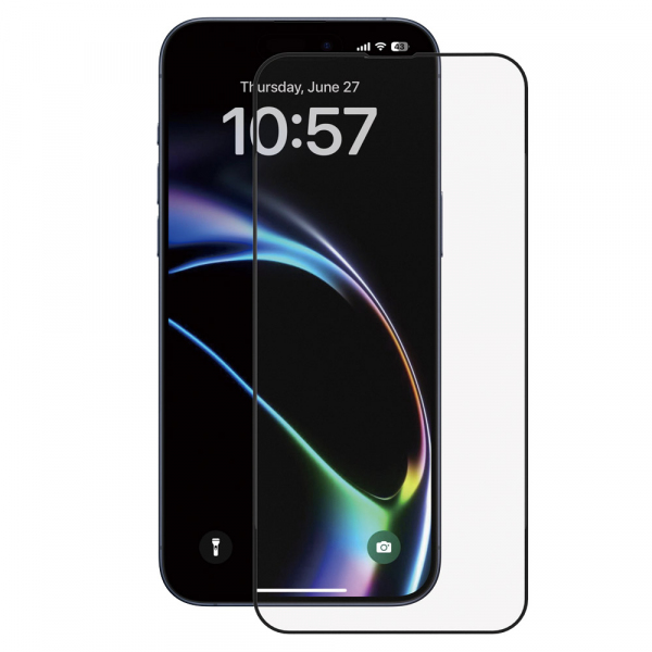 Folie de protectie Ecran Anank 5X Reinforced pentru Apple iPhone 18 Pro / 17 Pro, Sticla Securizata, Full Glue, 2.5D, Neagra