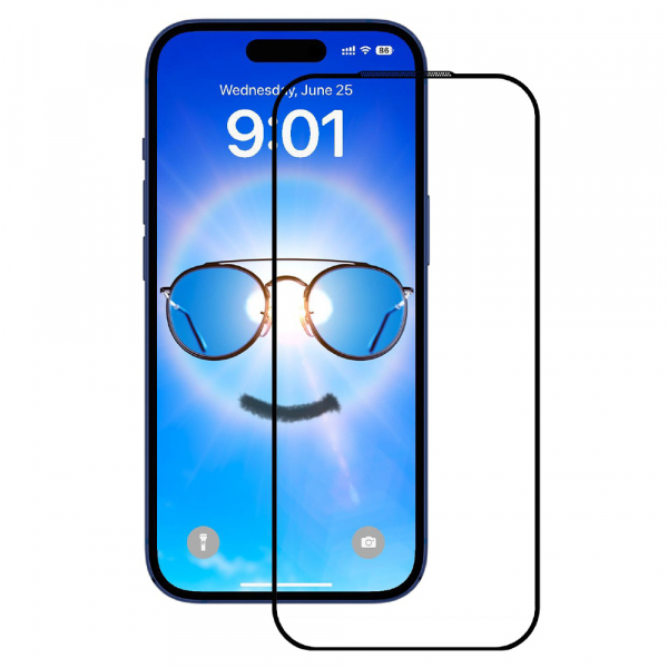 Folie de protectie Ecran Anank Anti Reflection pentru Apple 17 Pro Max, Sticla Securizata, Full Glue, 2.5D, Neagra