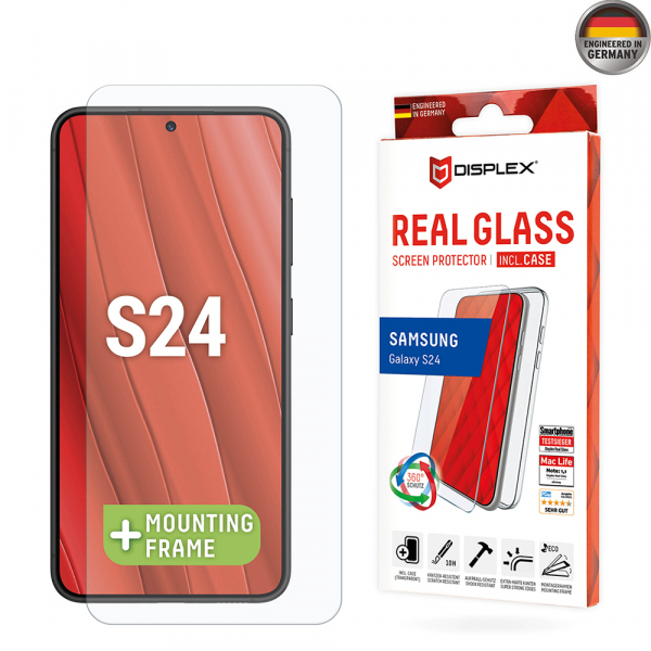 Folie de protectie Ecran Displex Premium pentru Samsung Galaxy S24 S921, Sticla Securizata, Full Glue