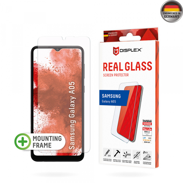 Folie de protectie Ecran Displex Real Glass pentru Samsung Galaxy A05 A055, Sticla Securizata, Full Glue