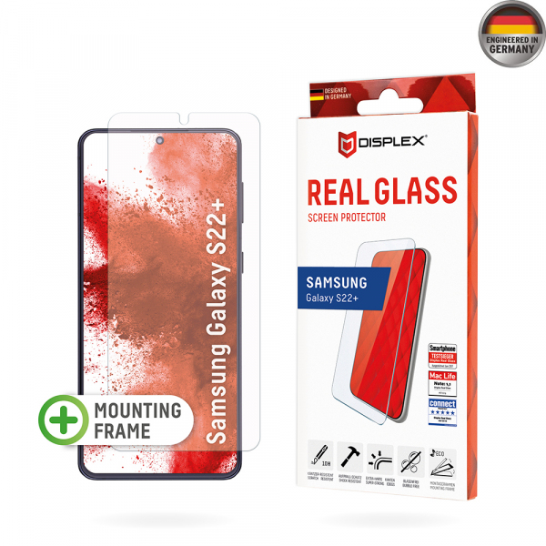 Folie de protectie Ecran Displex Real Glass pentru Samsung Galaxy S22+ 5G S906, Sticla Securizata, Full Glue