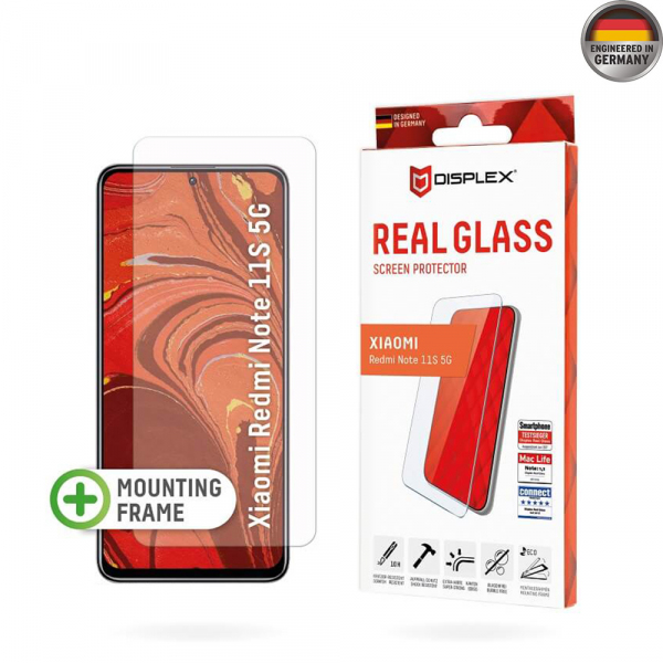 Folie de protectie Ecran Displex Real Glass pentru Xiaomi Redmi Note 11S 5G, Sticla Securizata, Full Glue