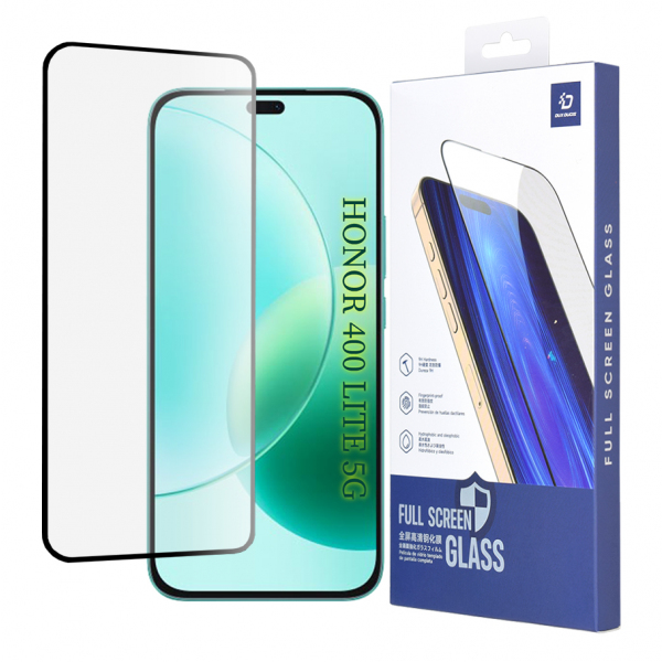 Folie de protectie Ecran DUX DUCIS pentru Honor 400 Lite / X8c / X8b, Sticla Securizata, Edge Glue, Neagra