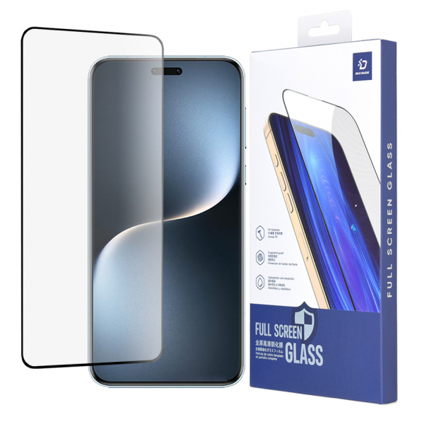 Folie de protectie Ecran DUX DUCIS pentru Honor Magic7 Pro, Sticla Securizata, Edge Glue, Neagra
