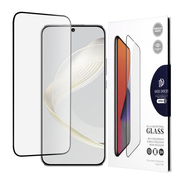 Folie de protectie Ecran DUX DUCIS pentru Huawei nova 12s / nova 11, Sticla Securizata, Edge Glue, Neagra