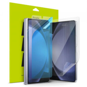 Folie de protectie Ecran Interior si Exterior Ringke Dual Easy pentru Samsung Galaxy Z Fold5 F946, Plastic, Set 2 bucati