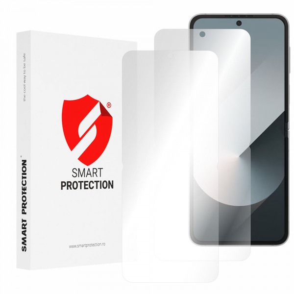 Folie de protectie Ecran Interior Smart Protection Premium Classic pentru Samsung Galaxy Z Flip7 F766, Plastic, Set 2 bucati
