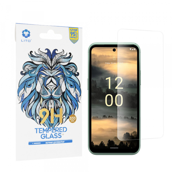 Folie de protectie Ecran Lito Classic pentru Nokia XR21, Sticla Securizata, Full Glue, 2.5D