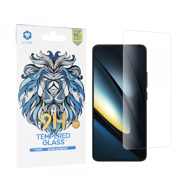 Folie de protectie Ecran Lito Classic pentru Xiaomi Poco F6 Pro, Sticla Securizata, Full Glue, 2.5D