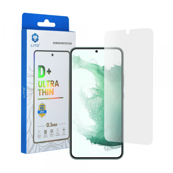 Folie de protectie Ecran Lito Classic Ultra Thin pentru Samsung Galaxy S22+ 5G S906, Sticla Securizata, Full Glue, 2.5D