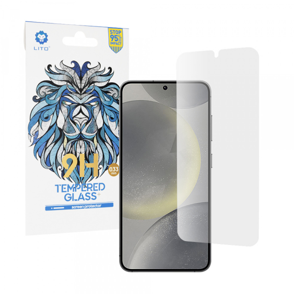 Folie de protectie Ecran Lito Classic Ultra Thin pentru Samsung Galaxy S25 S931 / S24 S921, Sticla Securizata, Full Glue, 2.5D