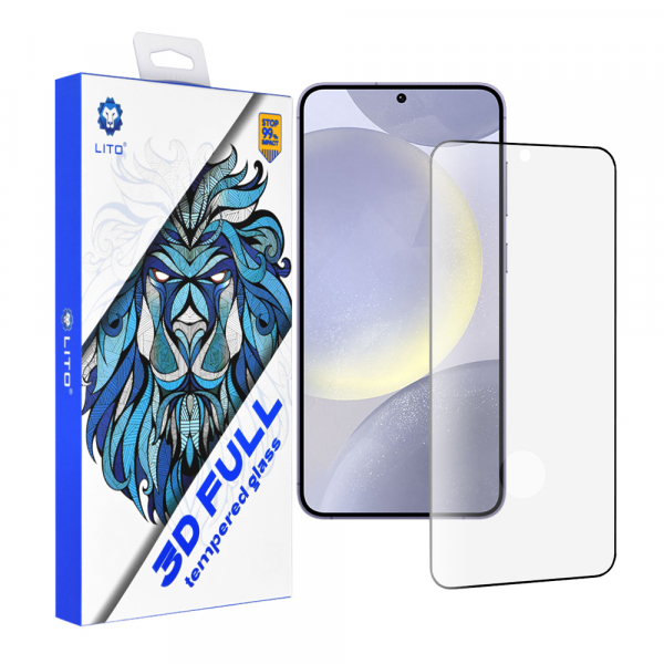 Folie de protectie Ecran Lito Ultra Thin Cover pentru Samsung Galaxy S25 Edge S937 / S24+ S926, Sticla Securizata, Full Glue, 3D, Neagra