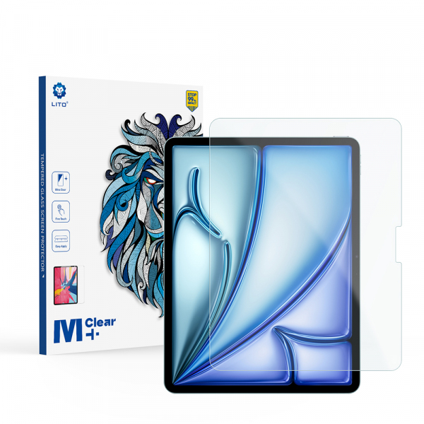 Folie de protectie Ecran Matte Lito Classic pentru Apple iPad Air 13 (2026) / Pro 13 (2025), Sticla Securizata, Full Glue, 2.5D