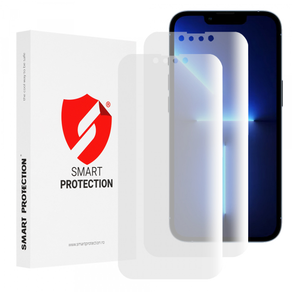 Folie de protectie Ecran Smart Protection Premium Classic pentru Apple iPhone 13 Pro Max, Plastic, Set 2 bucati