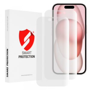 Folie de protectie Ecran Smart Protection Premium Classic pentru Apple iPhone 15, Plastic, Set 2 bucati